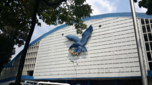 A picture of the Blue Eagle Gym in Ateneo
